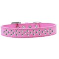 Unconditional Love Sprinkles Clear Crystals Dog CollarBright Pink Size 16 UN847259
